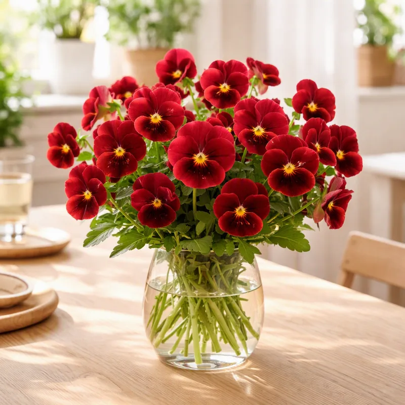 Amor-perfeito vermelho - imagem 2