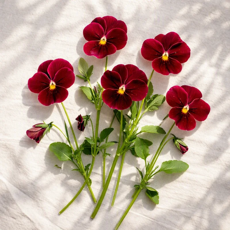 Amor-perfeito vermelho - imagem 4