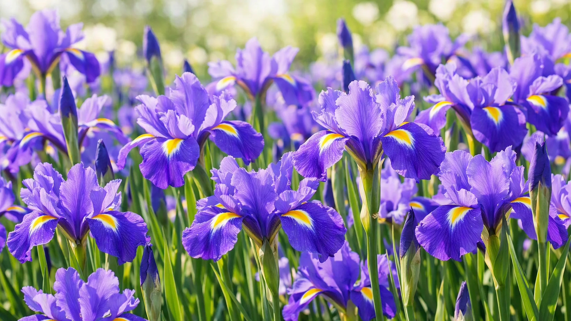Íris, uma flor real em tons de azul e lilás