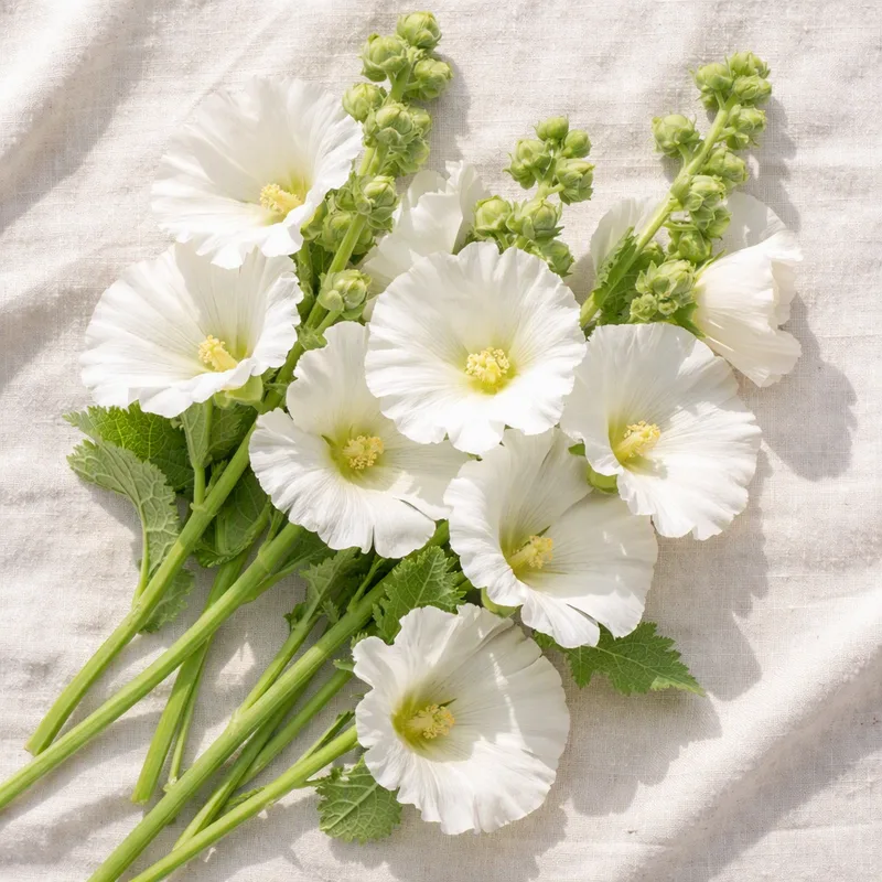 Malva-rosa branca - imagem 4