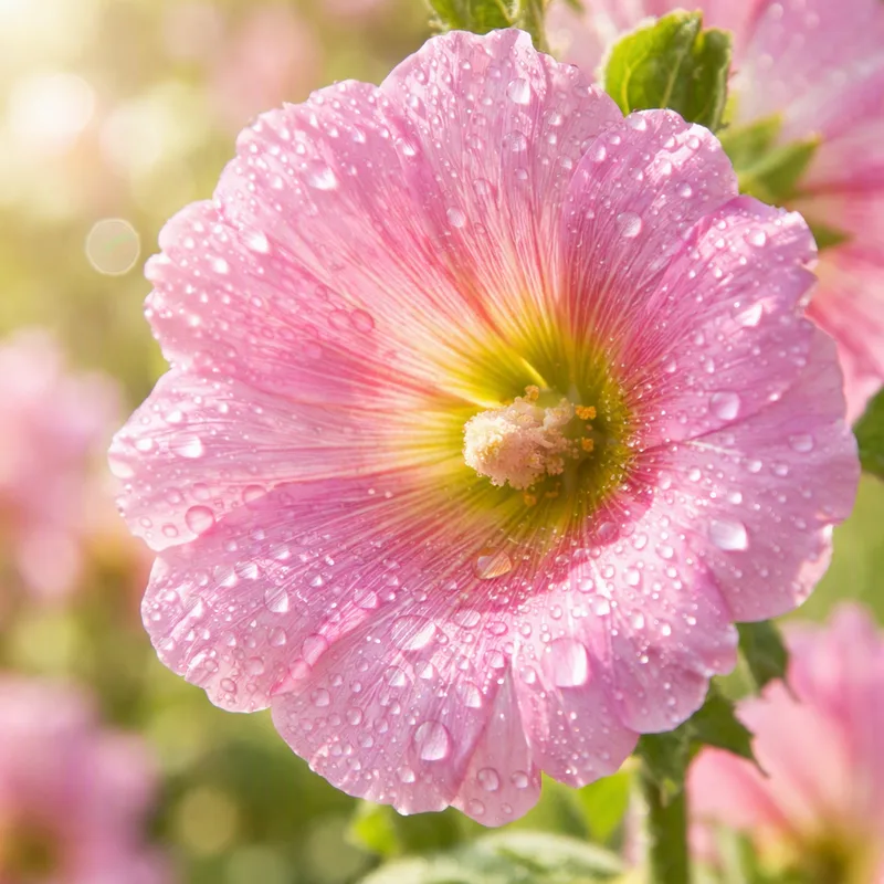 Malva-rosa cor-de-rosa