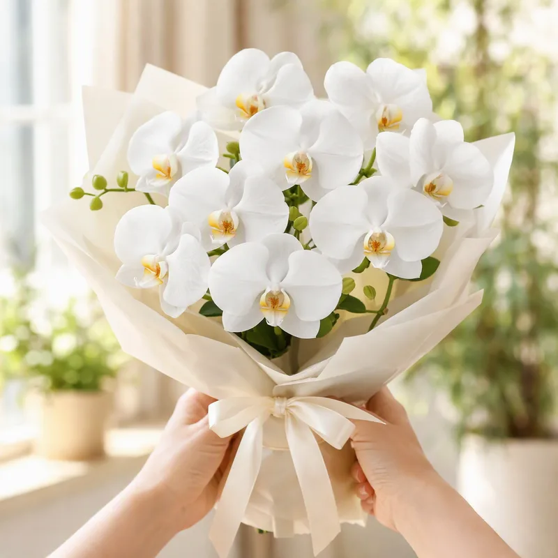 Orquídea branca (Phalaenopsis) - imagem 3