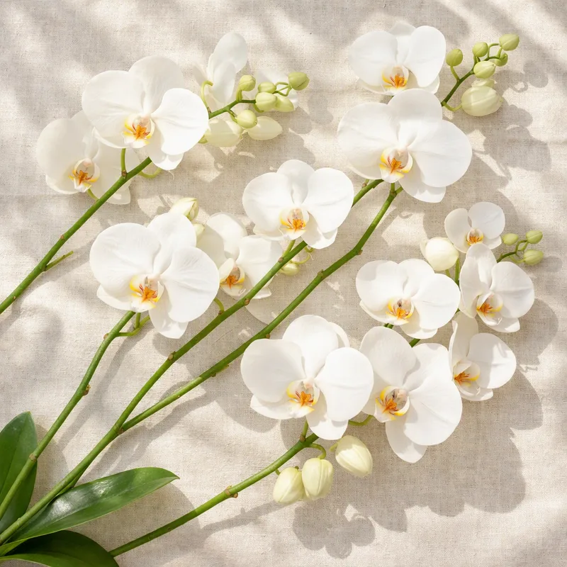 Orquídea branca (Phalaenopsis) - imagem 4