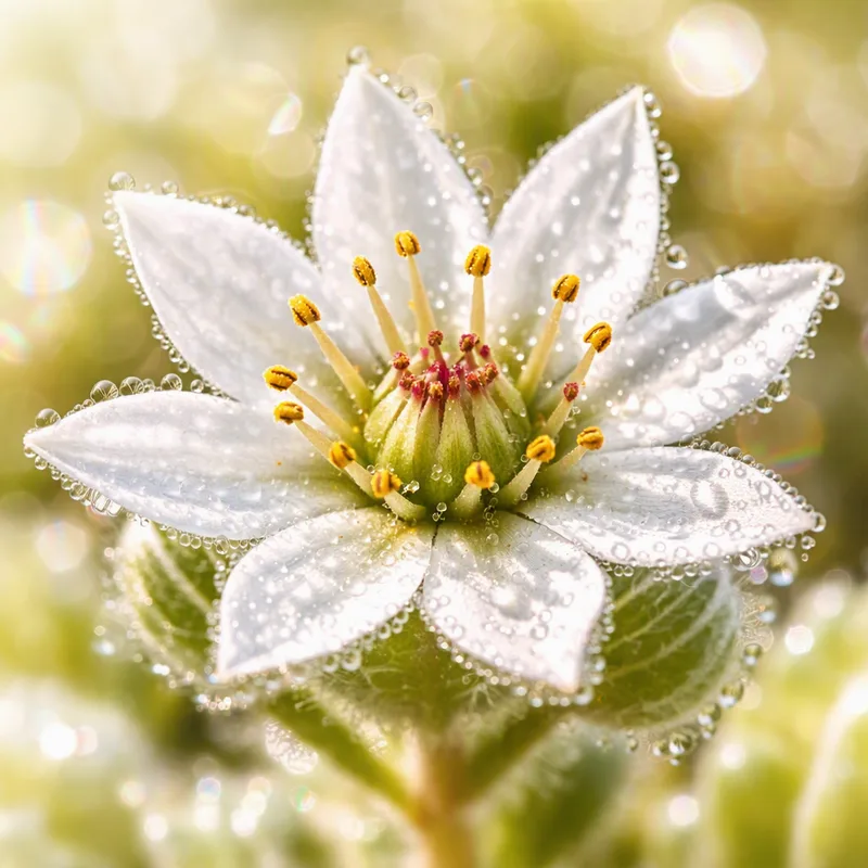Sempervivum branco