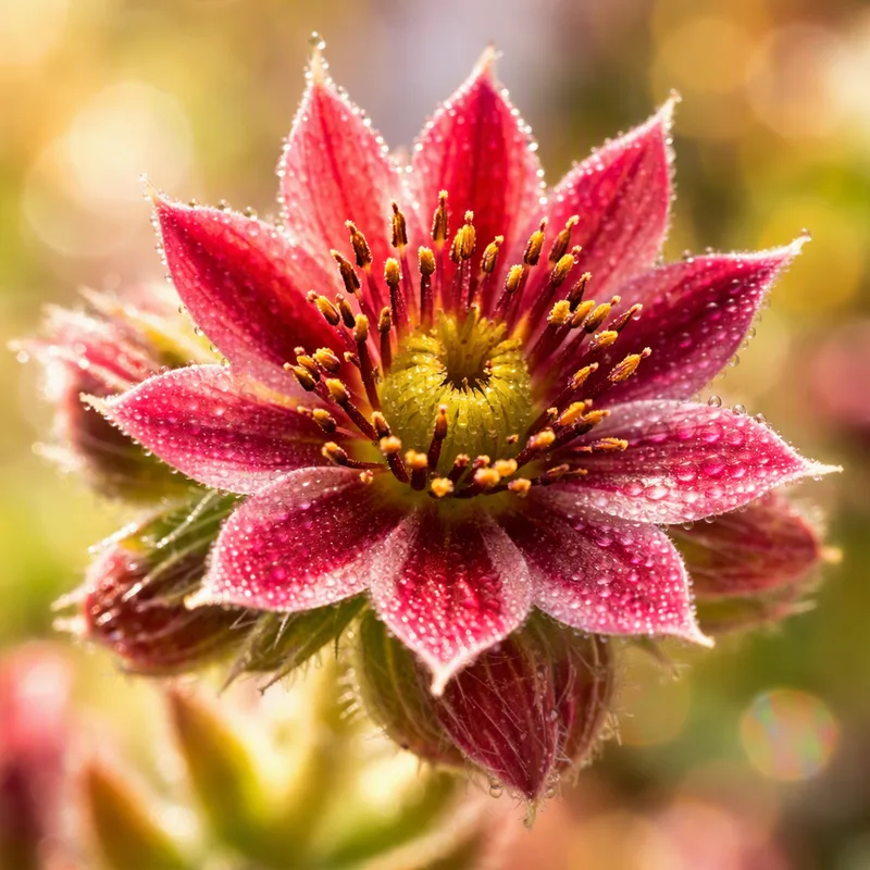 Sempervivum vermelho